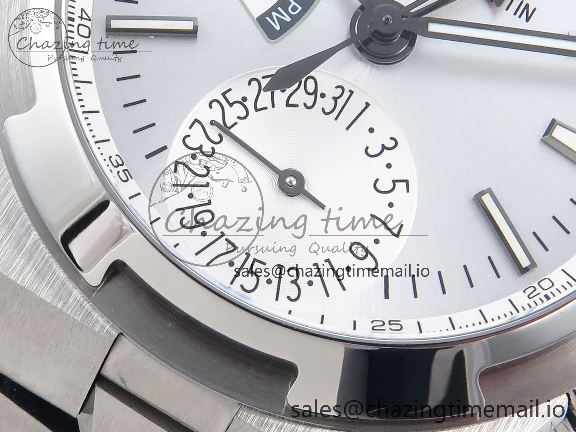 Overseas 7920V SS 8F Best Edition White Dial On SS Bracelet A Comfortable 9831