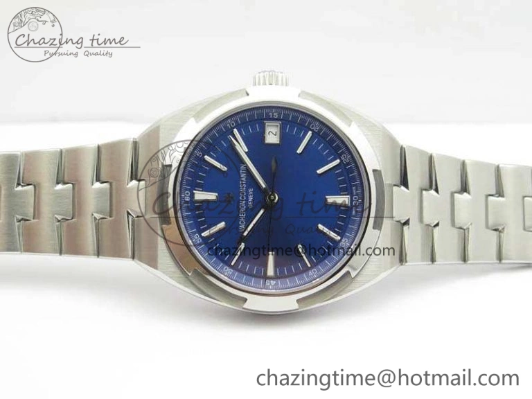 Overseas Automatic BP Maker Best Edition SS Blue Dial On SS Bracelet A WellDesigned 9978