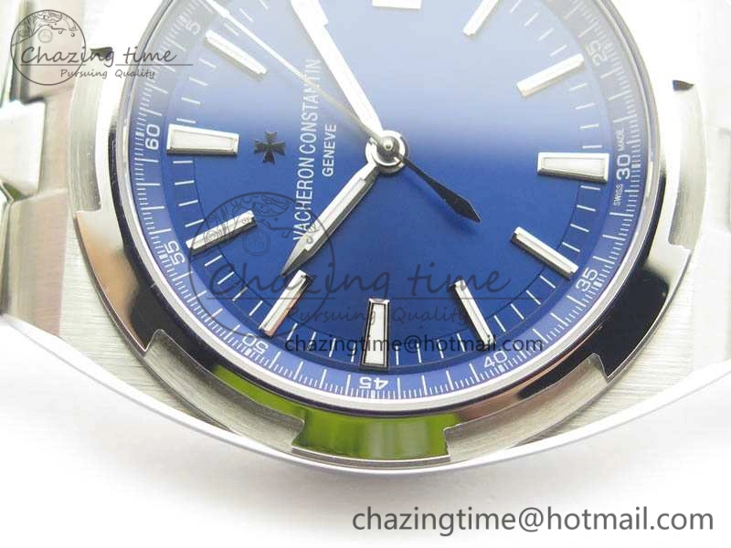 Overseas Automatic BP Maker Best Edition SS Blue Dial On SS Bracelet A WellDesigned 9978