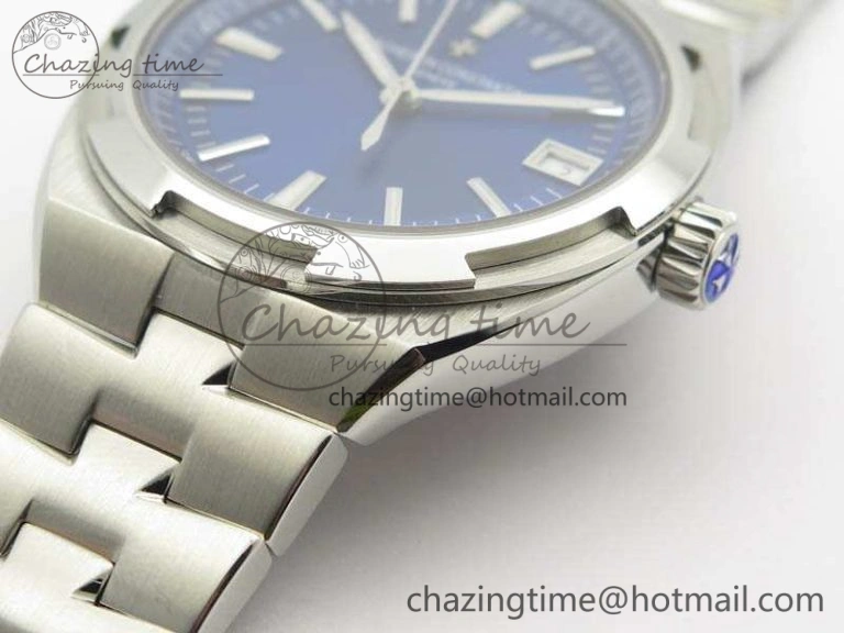 Overseas Automatic BP Maker Best Edition SS Blue Dial On SS Bracelet A WellDesigned 9978
