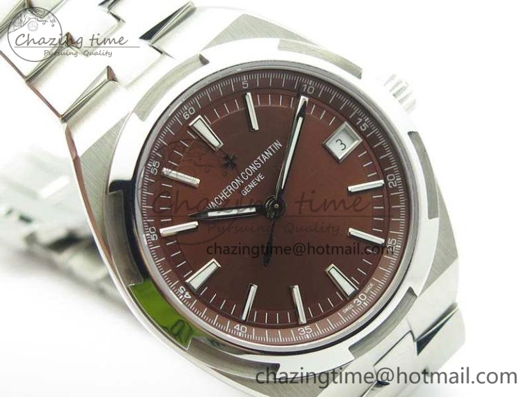 Overseas Automatic BP Maker Best Edition SS Brown Dial On SS Bracelet A NewStyle 9981