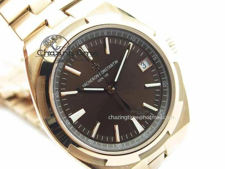 Overseas Automatic RG Brown Dial On RG Bracelet A Thermal 9983
