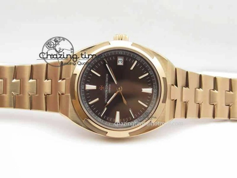 Overseas Automatic RG Brown Dial On RG Bracelet A Thermal 9983