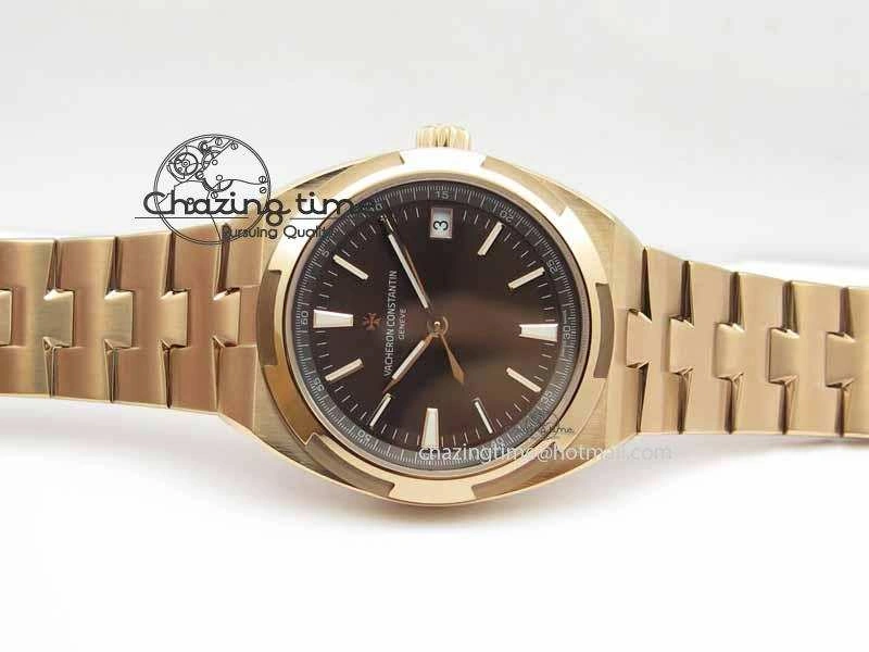 Overseas Automatic RG Brown Dial On RG Bracelet A Thermal 9983