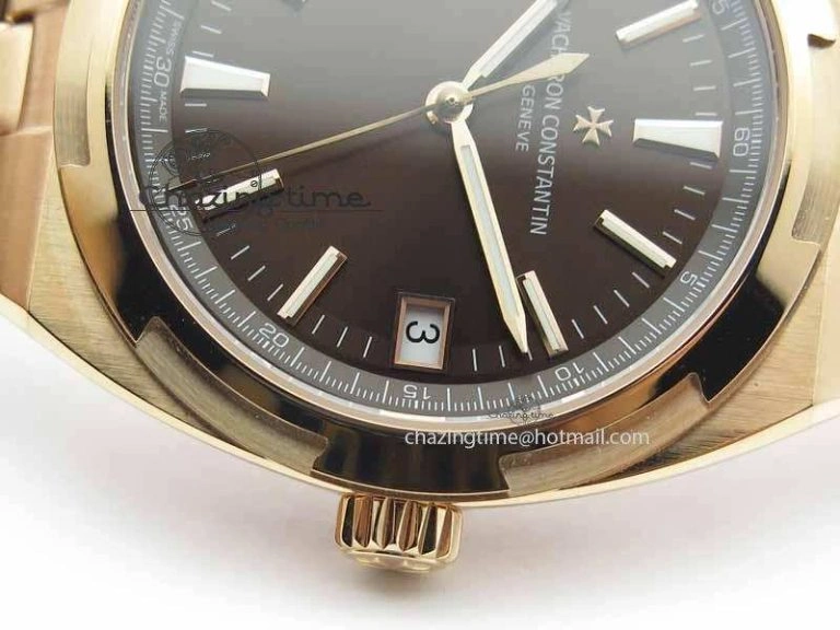 Overseas Automatic RG Brown Dial On RG Bracelet A Thermal 9983