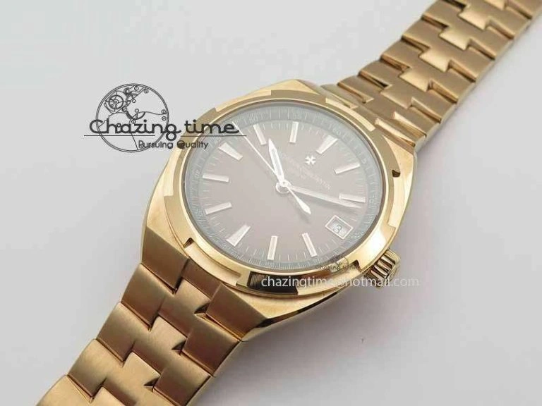 Overseas Automatic RG Brown Dial On RG Bracelet A Thermal 9983
