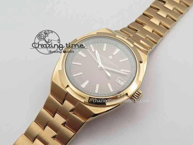 Overseas Automatic RG Brown Dial On RG Bracelet A Thermal 9983