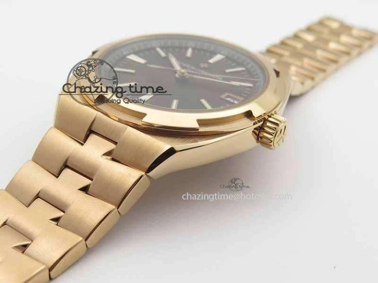 Overseas Automatic RG Brown Dial On RG Bracelet A Thermal 9983