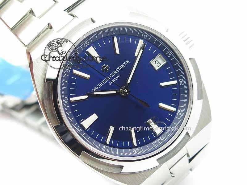 Classic Overseas Automatic SS Blue Dial On SS Bracelet A 9989
