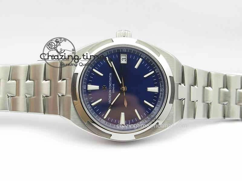Classic Overseas Automatic SS Blue Dial On SS Bracelet A 9989