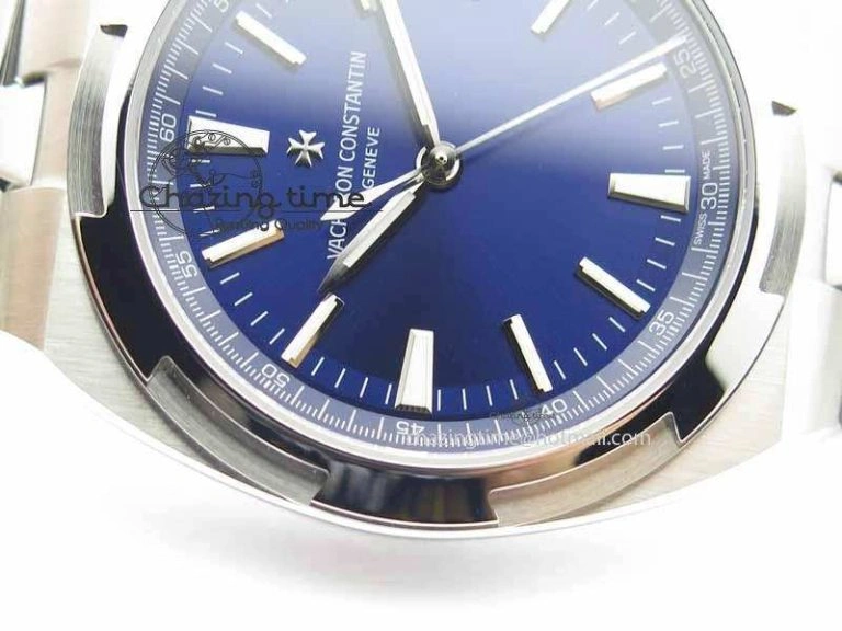 Classic Overseas Automatic SS Blue Dial On SS Bracelet A 9989