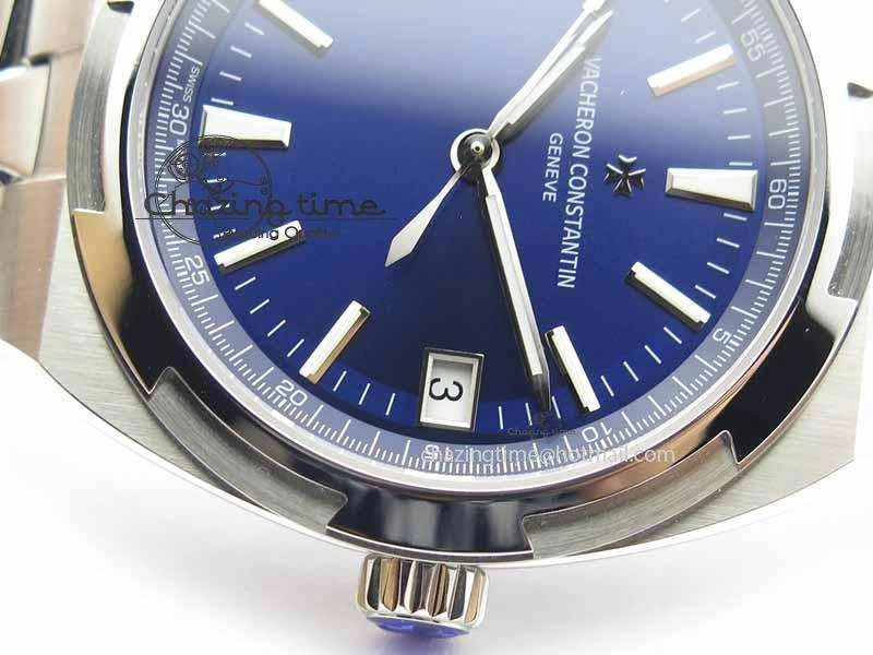 Classic Overseas Automatic SS Blue Dial On SS Bracelet A 9989