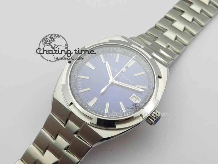 Classic Overseas Automatic SS Blue Dial On SS Bracelet A 9989