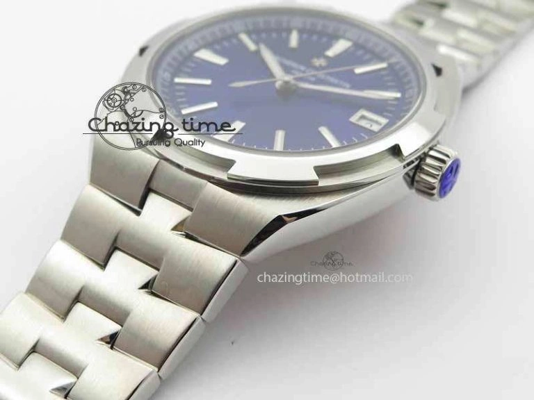 Classic Overseas Automatic SS Blue Dial On SS Bracelet A 9989