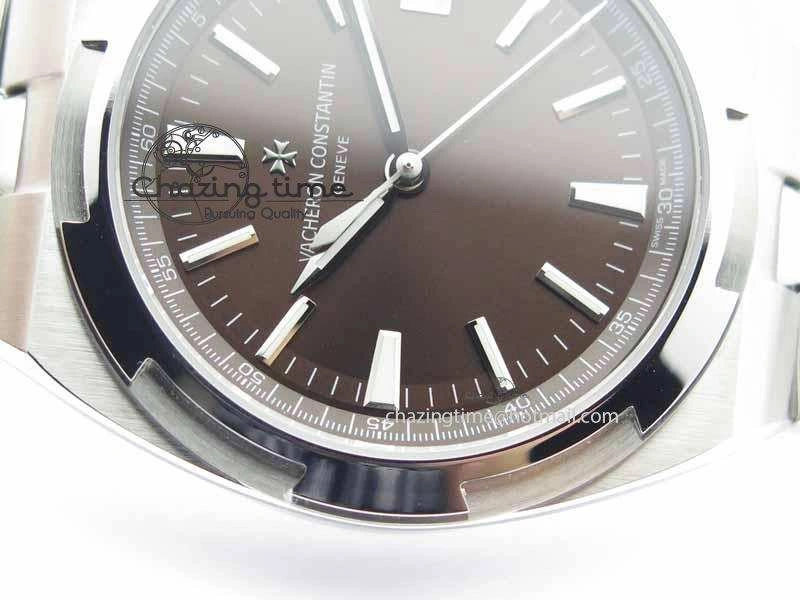 Overseas Automatic SS Brown Dial On SS Bracelet A TimelessDesign 9990