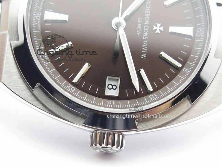 Overseas Automatic SS Brown Dial On SS Bracelet A TimelessDesign 9990