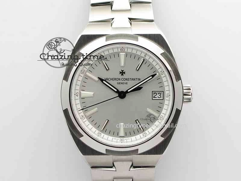 Overseas Automatic SS White Dial On SS Bracelet A WrinkleFree 9988