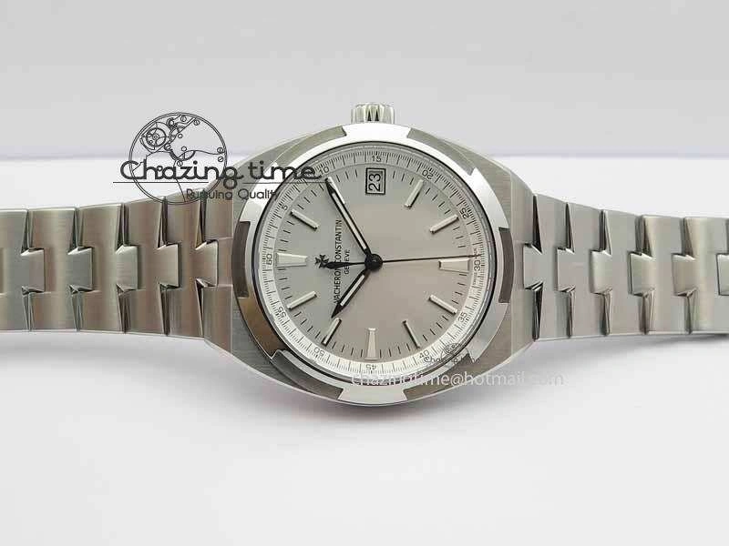Overseas Automatic SS White Dial On SS Bracelet A WrinkleFree 9988