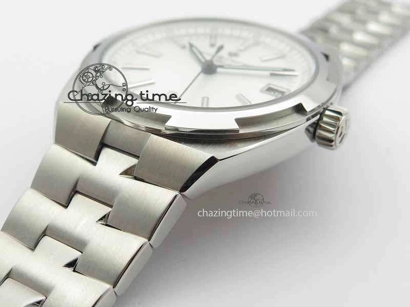 Overseas Automatic SS White Dial On SS Bracelet A WrinkleFree 9988