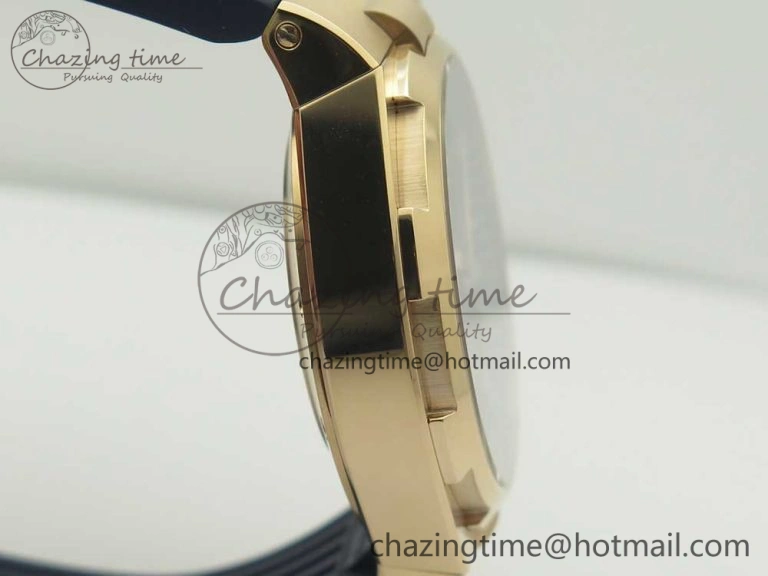 Overseas Dual Time Power Reserve RG TWA Best Edition Blue Dial on Blue Rubber Strap A Supportive 9944