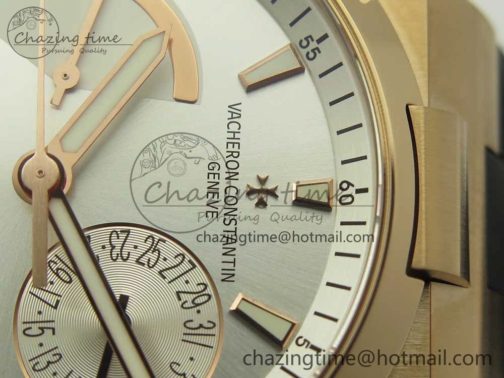 Overseas Dual Time Power Reserve RG TWA Best Edition Silver Dial on Black Rubber Strap A FashionForward 9941