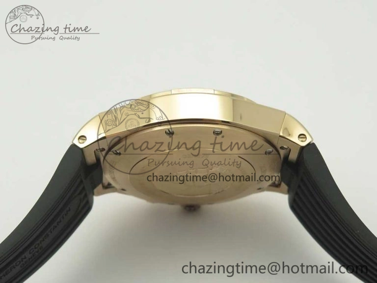 Overseas Dual Time Power Reserve RG TWA Best Edition Silver Dial on Black Rubber Strap A FashionForward 9941