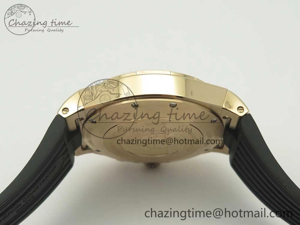 Overseas Dual Time Power Reserve RG TWA Best Edition Silver Dial on Black Rubber Strap A FashionForward 9941