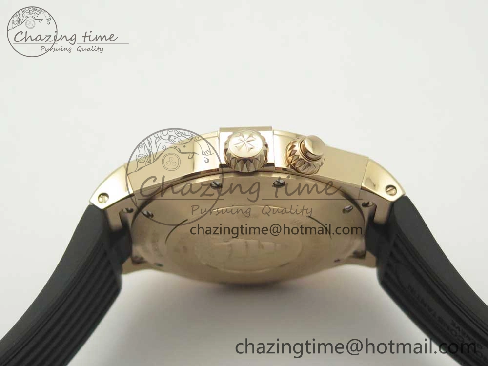 Overseas Dual Time Power Reserve RG TWA Best Edition Silver Dial on Black Rubber Strap A FashionForward 9941