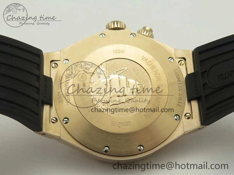 Overseas Dual Time Power Reserve RG TWA Best Edition Silver Dial on Black Rubber Strap A FashionForward 9941