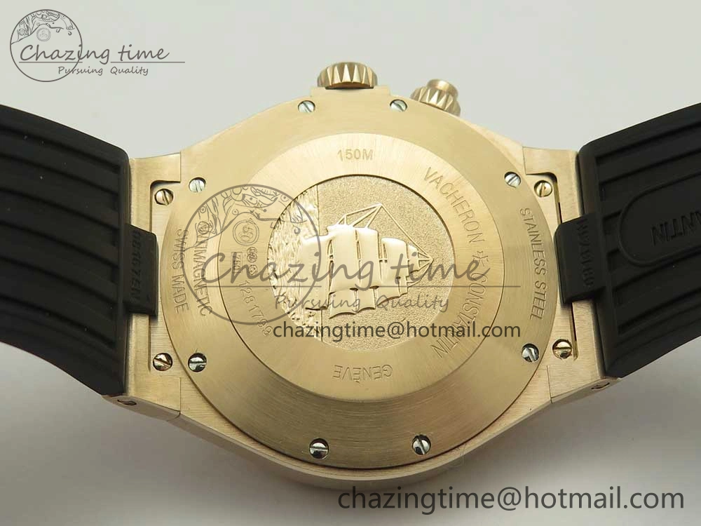 Overseas Dual Time Power Reserve RG TWA Best Edition Silver Dial on Black Rubber Strap A FashionForward 9941