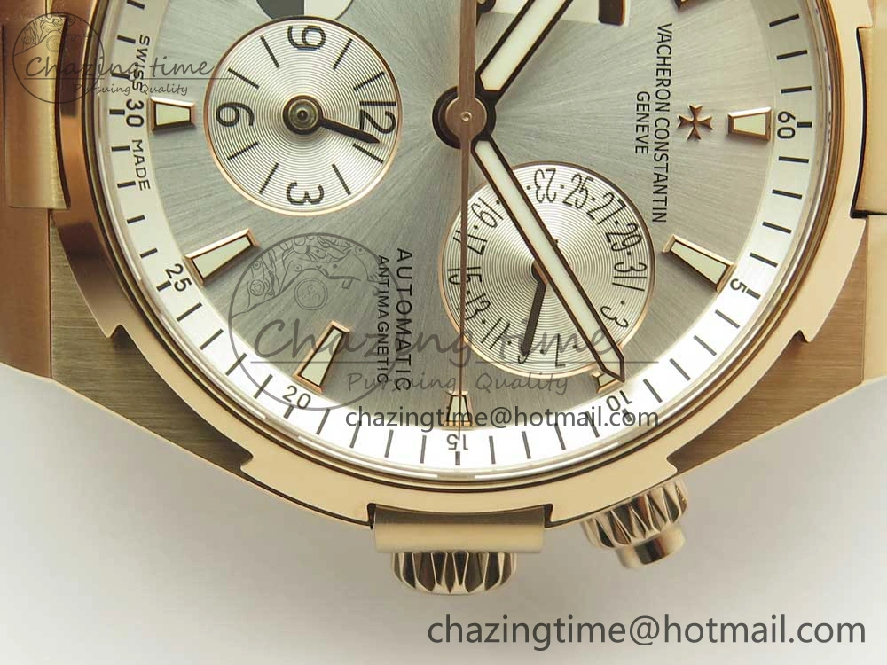 Overseas Dual Time Power Reserve RG TWA Best Edition Silver Dial on Black Rubber Strap A FashionForward 9941
