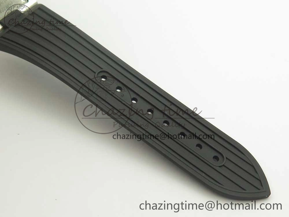 Durable Overseas Dual Time Power Reserve TWA Best Edition Black Dial on Black Rubber Strap A 9948