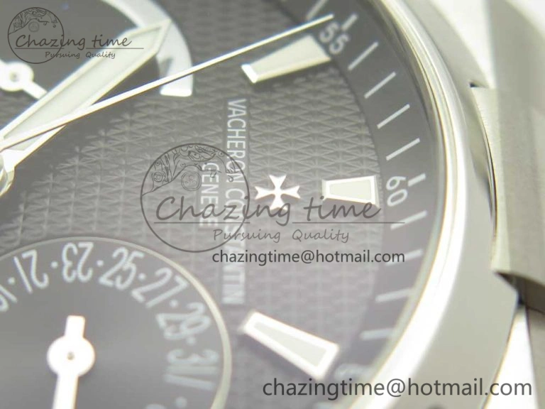 Lightweight Overseas Dual Time Power Reserve TWA Best Edition Black Dial on SS Bracelet A 9942