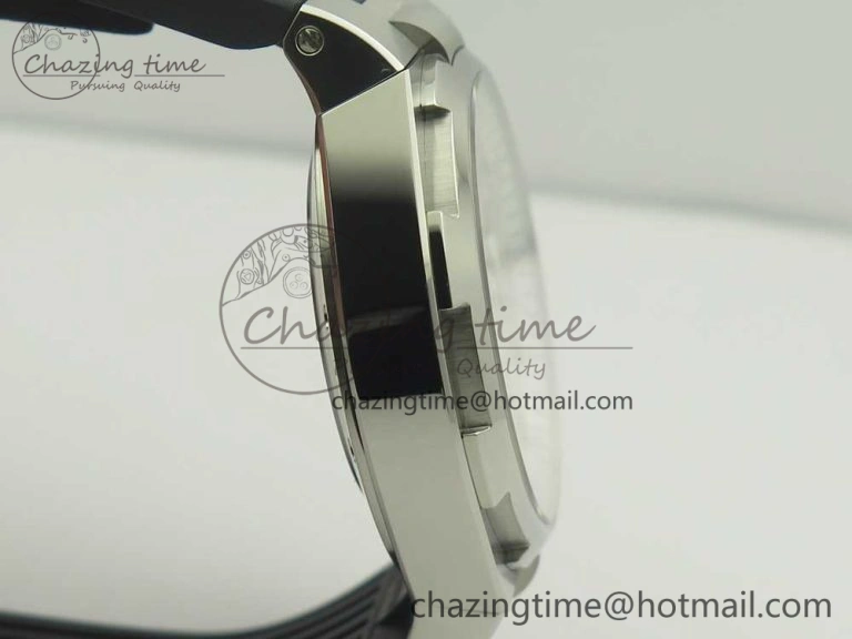 Overseas Dual Time Power Reserve TWA Best Edition Silver Dial on Black Rubber Strap A Packable 9945