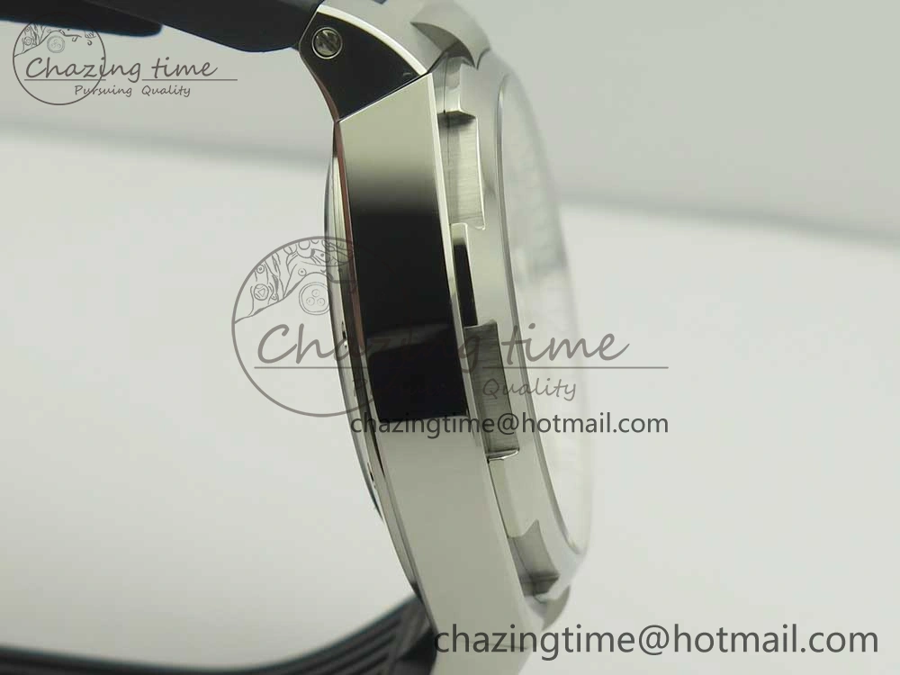 Overseas Dual Time Power Reserve TWA Best Edition Silver Dial on Black Rubber Strap A Packable 9945