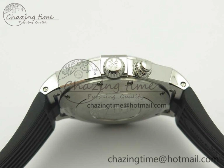 Overseas Dual Time Power Reserve TWA Best Edition Silver Dial on Black Rubber Strap A Packable 9945