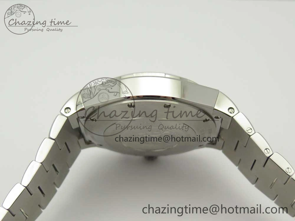 Fashionable Overseas Dual Time Power Reserve TWA Best Edition White Dial on SS Bracelet A 9943