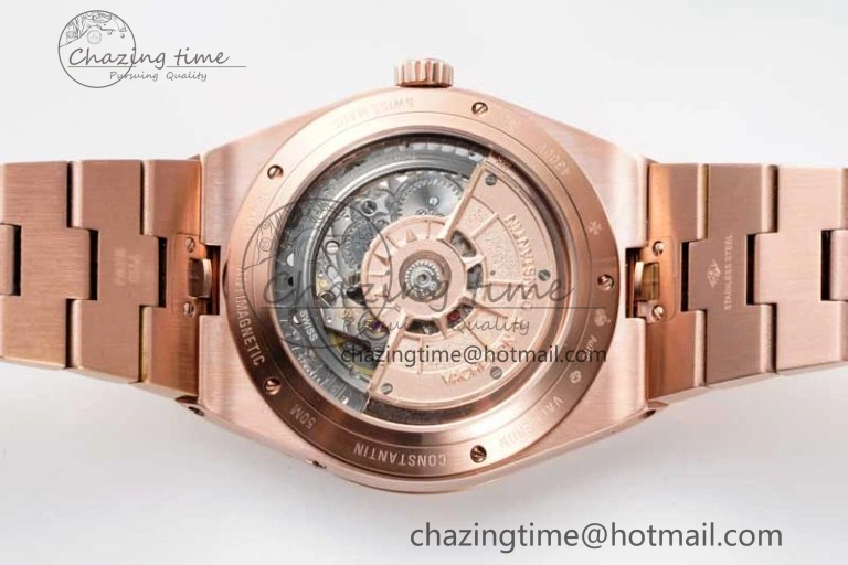 Packable Overseas Perpetual Calendar RG 8F Best Edition Silver Dial on RG Bracelet A 9899