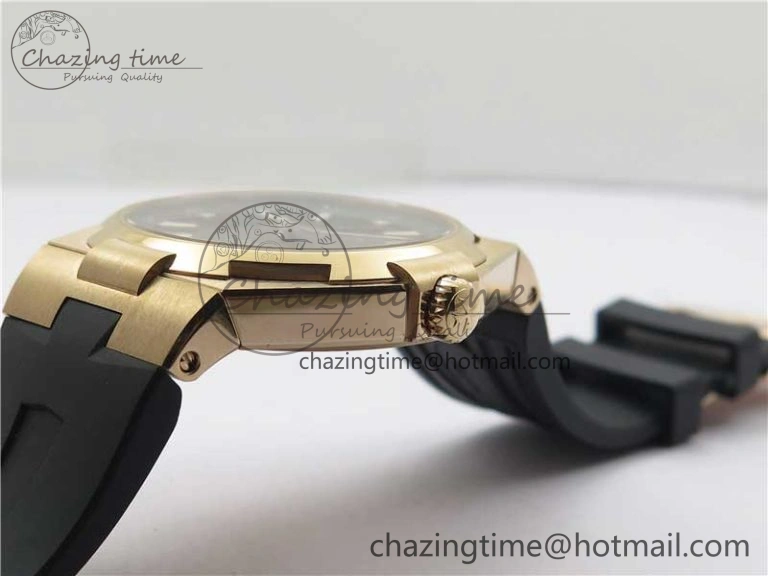 Overseas RG MKS 1:1 Best Edition Gray Dial on Black Rubber Strap MIYOTA Unique 9932
