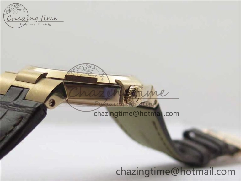 Overseas RG MKS 1:1 Best Edition Gray Dial on Brown Leather Strap MIYOTA Durable 9931