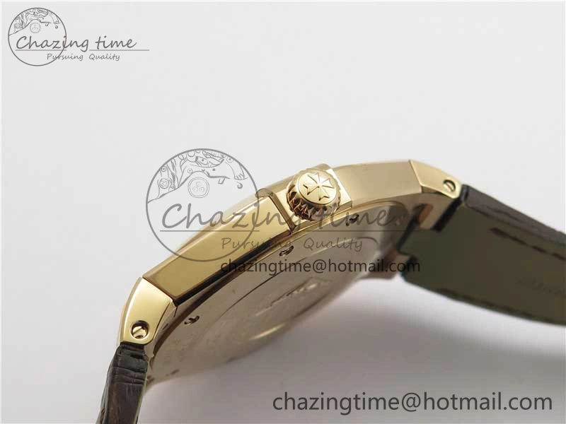 Overseas RG MKS 1:1 Best Edition Gray Dial on Brown Leather Strap MIYOTA Durable 9931