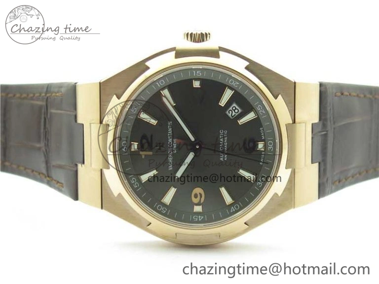Overseas RG MKS 1:1 Best Edition Gray Dial on Brown Leather Strap MIYOTA Durable 9931