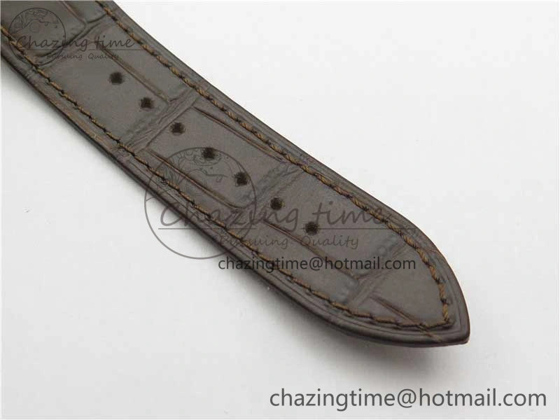 Overseas RG MKS 1:1 Best Edition Gray Dial on Brown Leather Strap MIYOTA Durable 9931