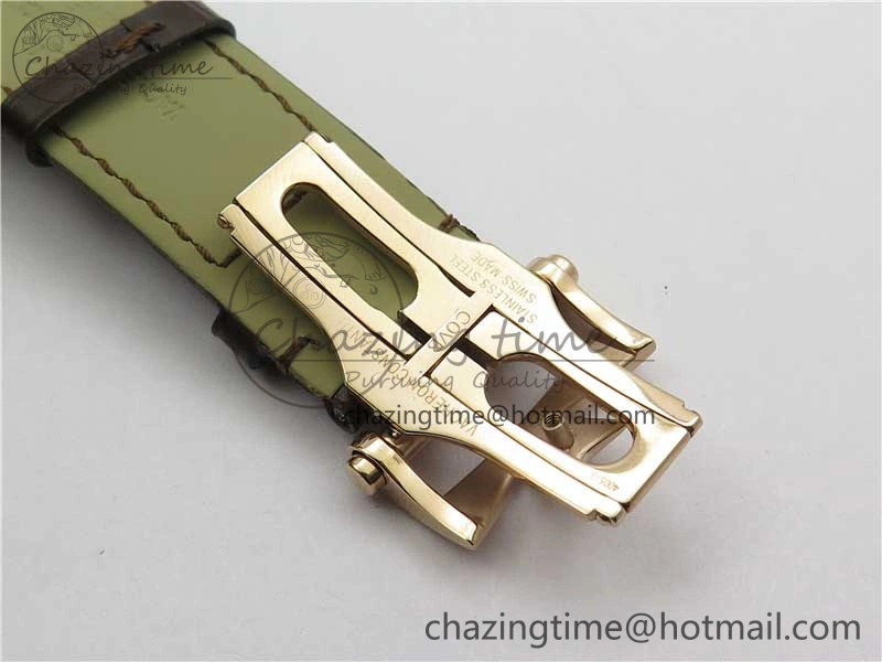 Overseas RG MKS 1:1 Best Edition Gray Dial on Brown Leather Strap MIYOTA Durable 9931