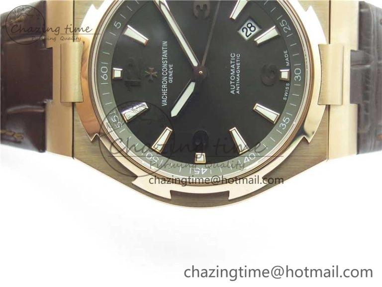 Overseas RG MKS 1:1 Best Edition Gray Dial on Brown Leather Strap MIYOTA Durable 9931