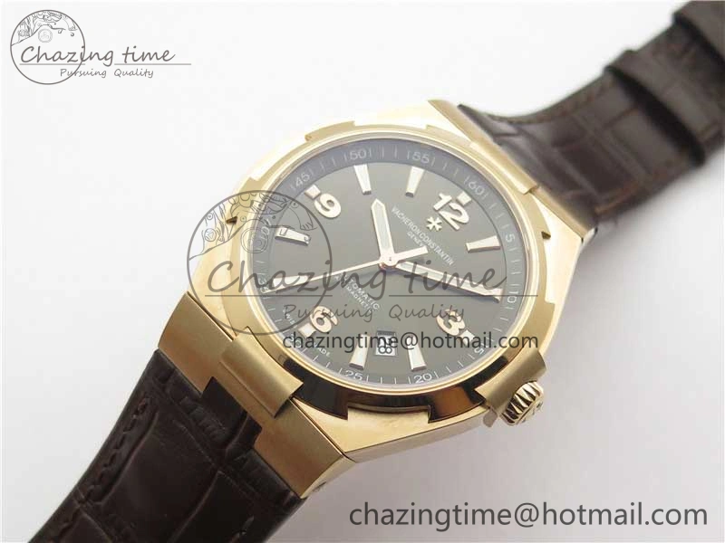Overseas RG MKS 1:1 Best Edition Gray Dial on Brown Leather Strap MIYOTA Durable 9931