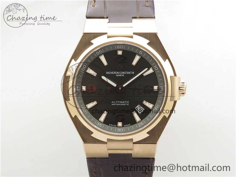 Overseas RG MKS 1:1 Best Edition Gray Dial on Brown Leather Strap MIYOTA Durable 9931