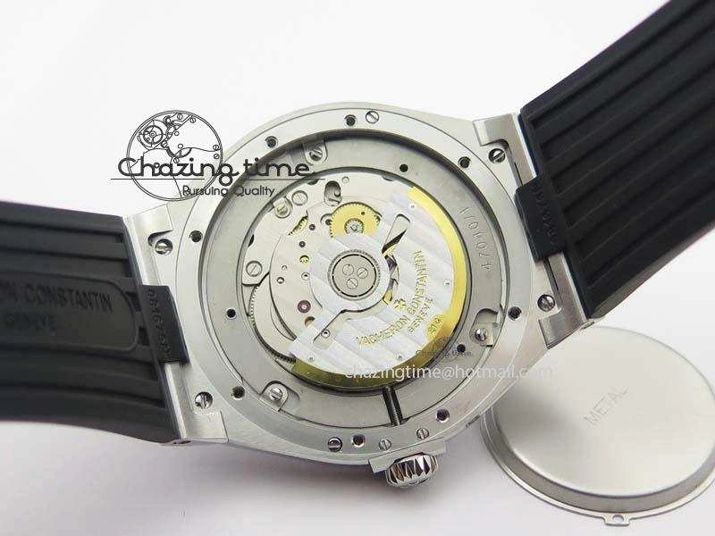Overseas SS JJF 1:1 Best Edition Black Dial On Rubber Strap MIYOTA TopPick 9992