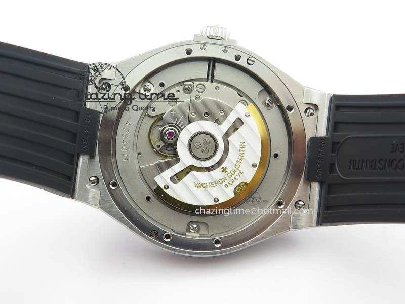 Overseas SS JJF 1:1 Best Edition Black Dial On Rubber Strap MIYOTA TopPick 9992