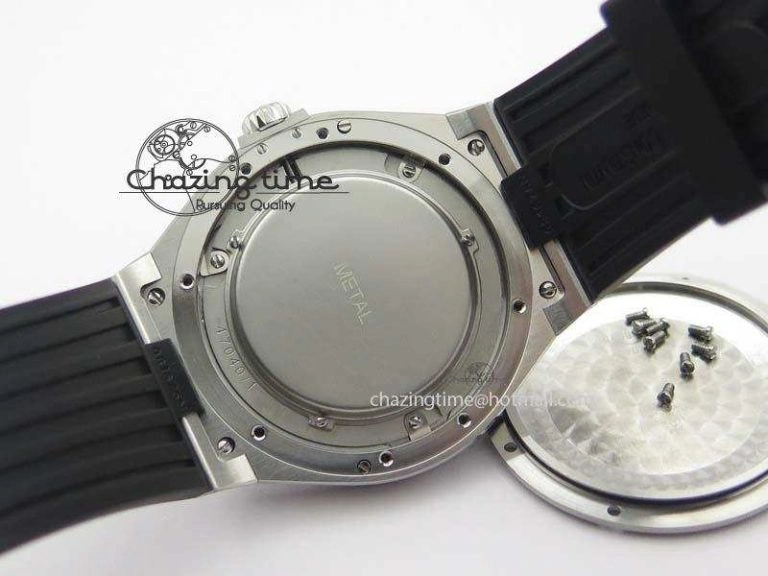 Overseas SS JJF 1:1 Best Edition Black Dial On Rubber Strap MIYOTA TopPick 9992